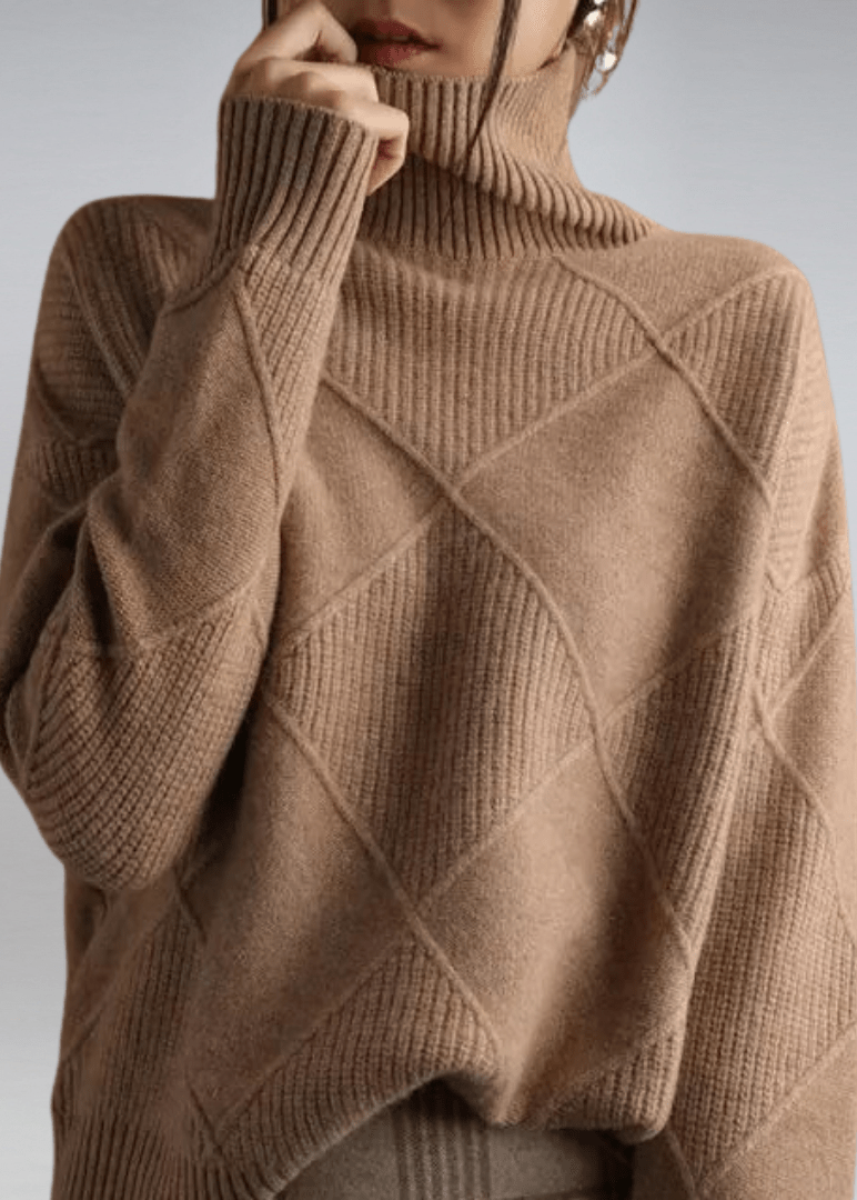 MATHILDA – Suéter de cuello alto de cachemira
