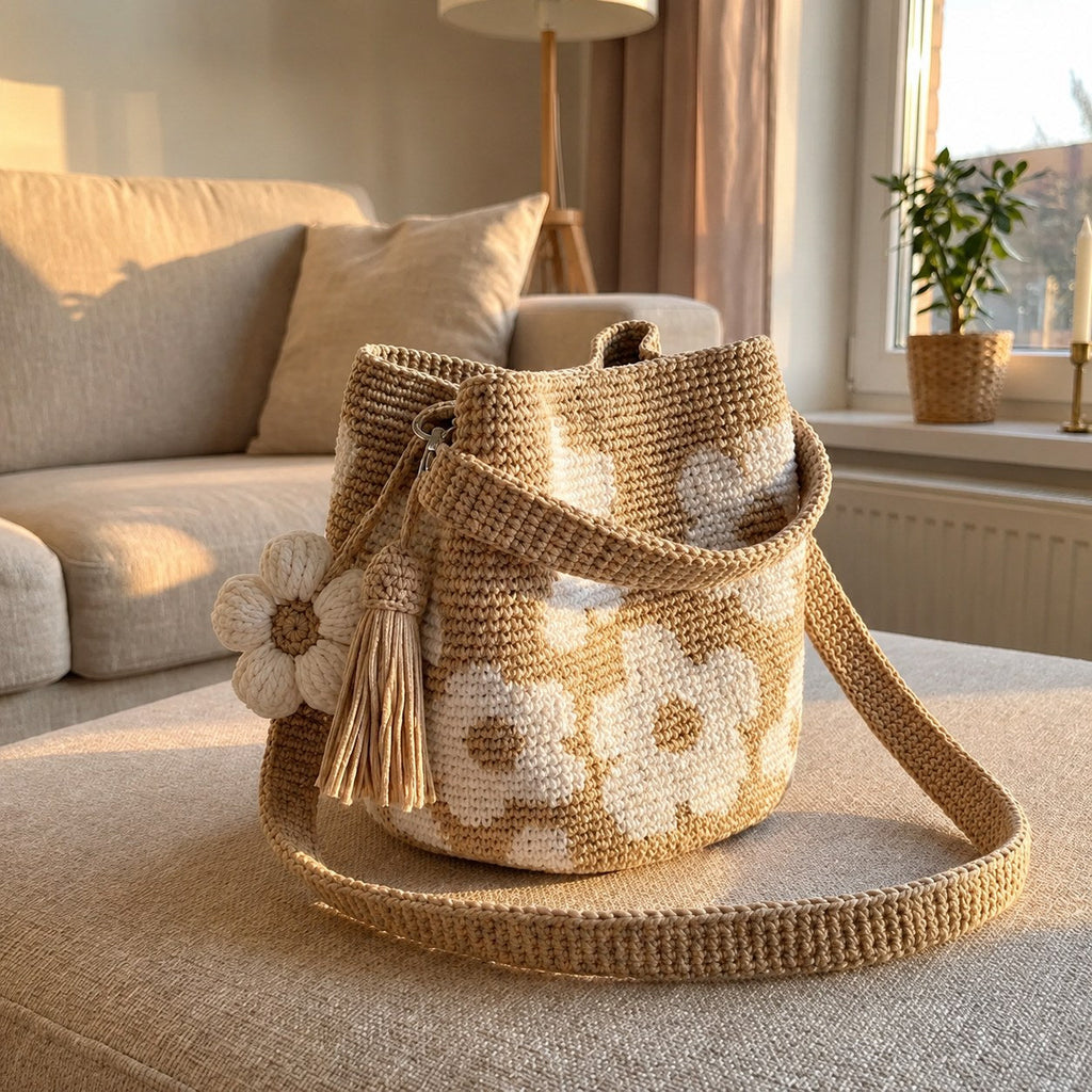 Bolso de Flores Tejido a Ganchillo Claudia