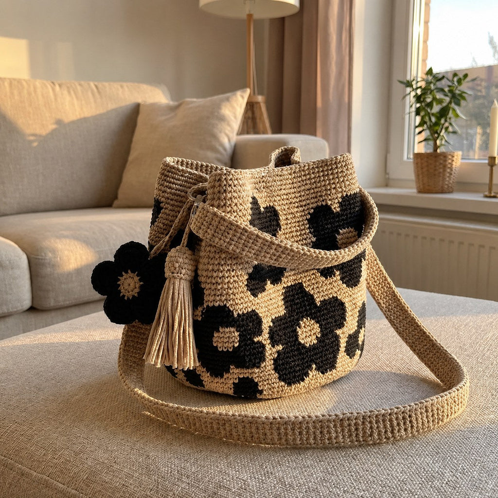 Bolso de Flores Tejido a Ganchillo Claudia