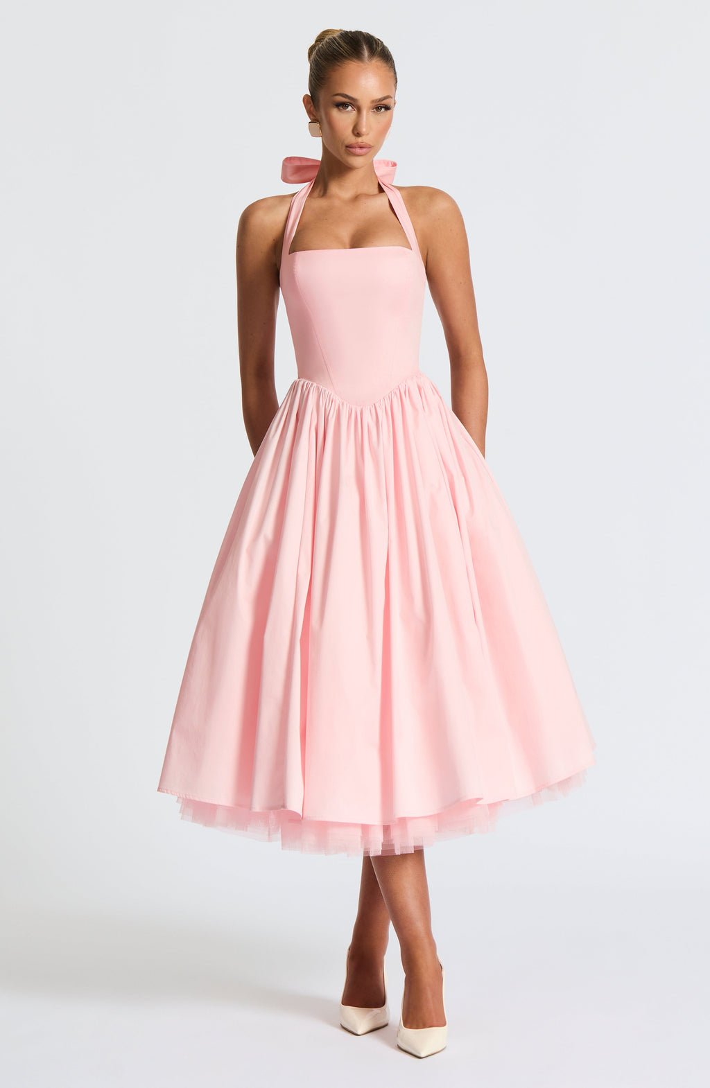 TESSA | Vestido midi con tirantes inspirado en lo vintage