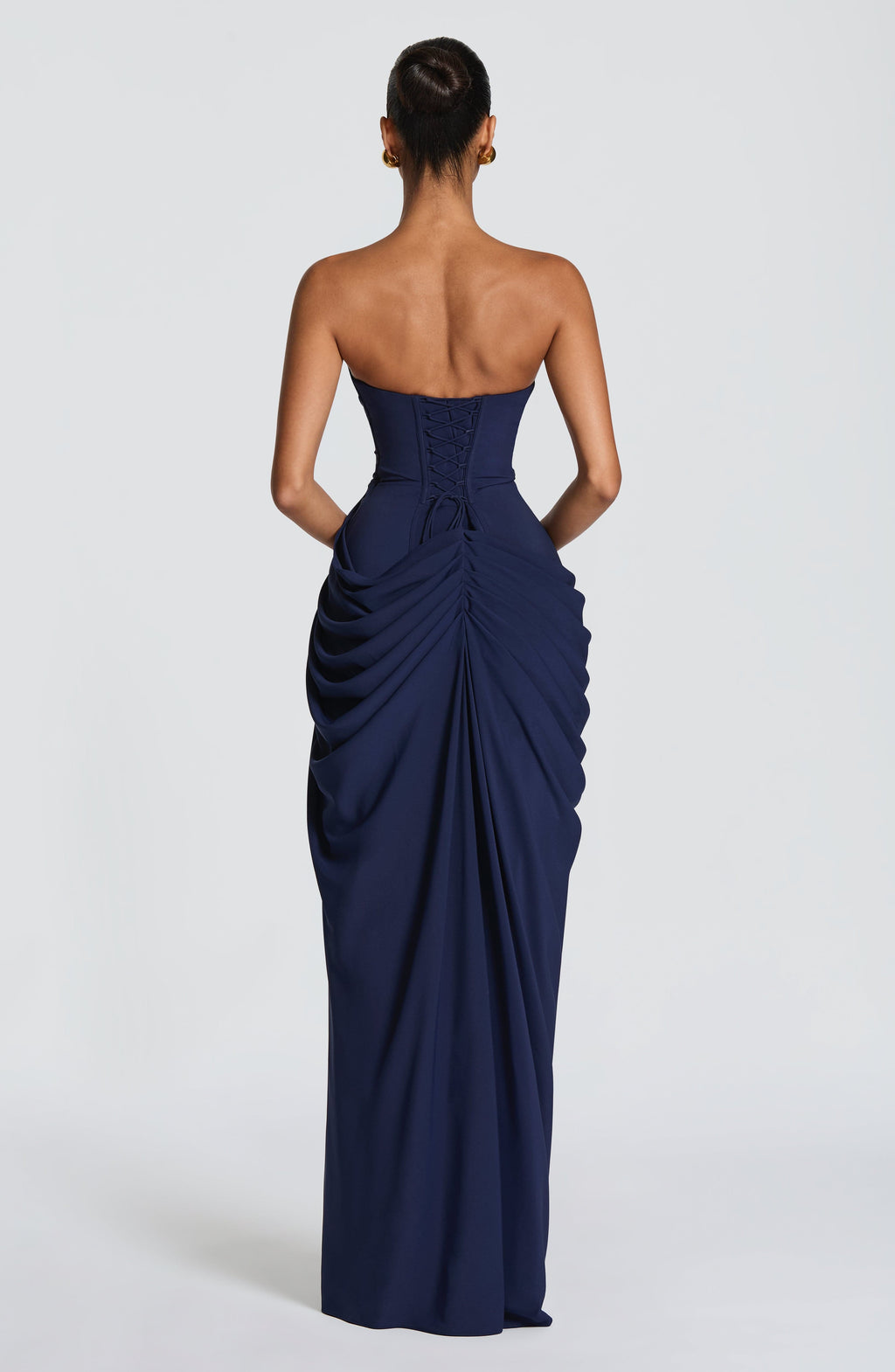 HANNAH | Elegante Vestido Maximalista con Drapado y Alta Abertura