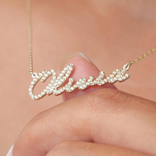 Collar Personalizado con Nombre en Diamante