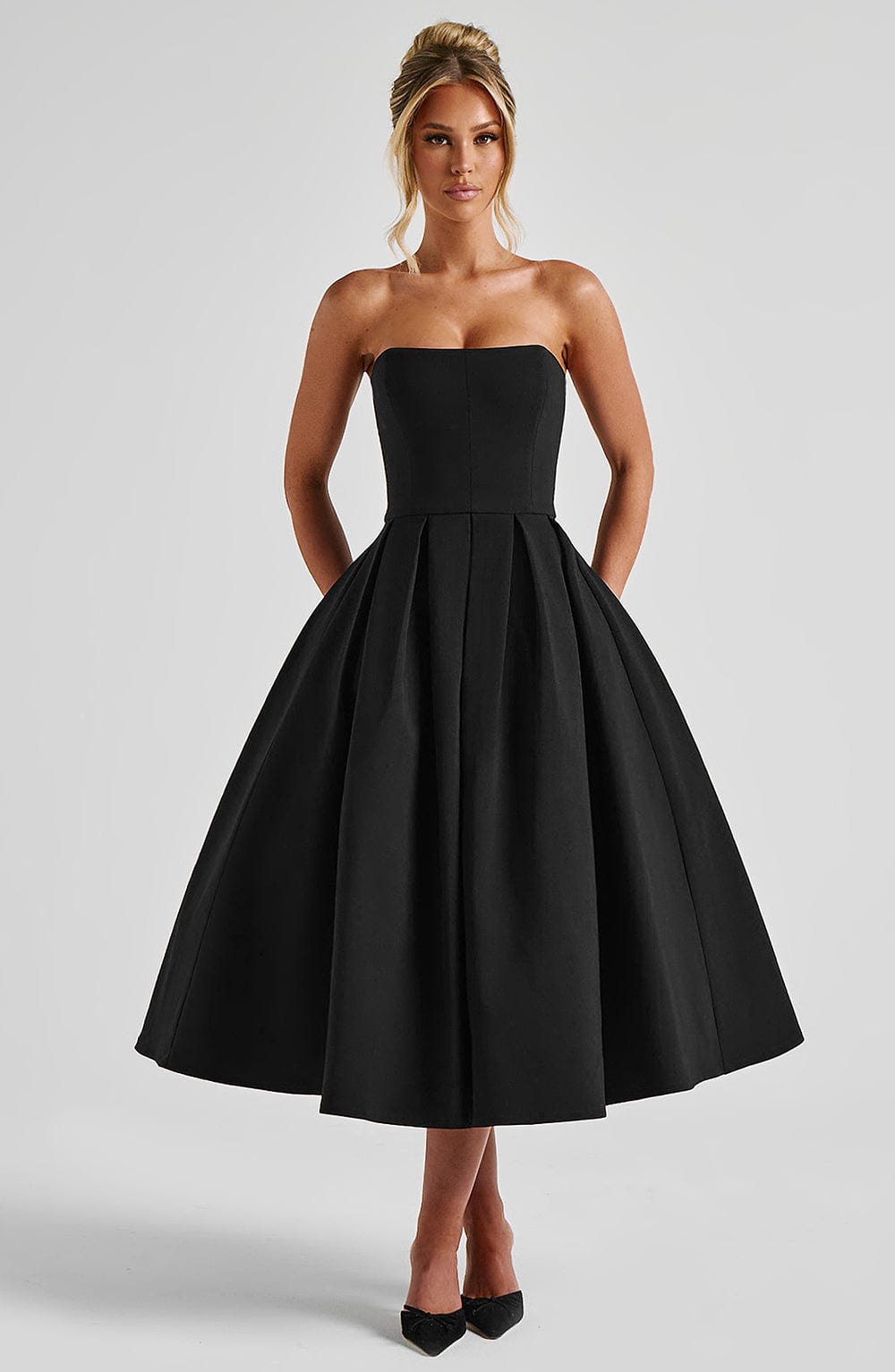 LAILA-MARIE | Vestido midi Curve Torch
