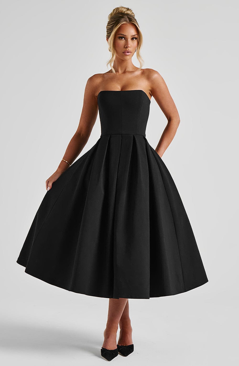 LAILA-MARIE | Vestido midi Curve Torch