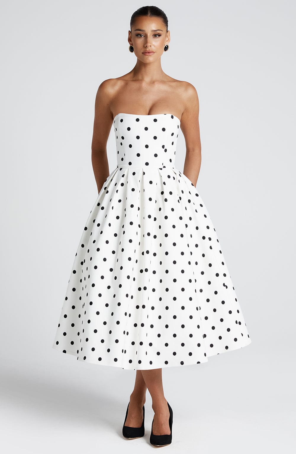 LAILA-MARIE | Vestido midi Curve Torch