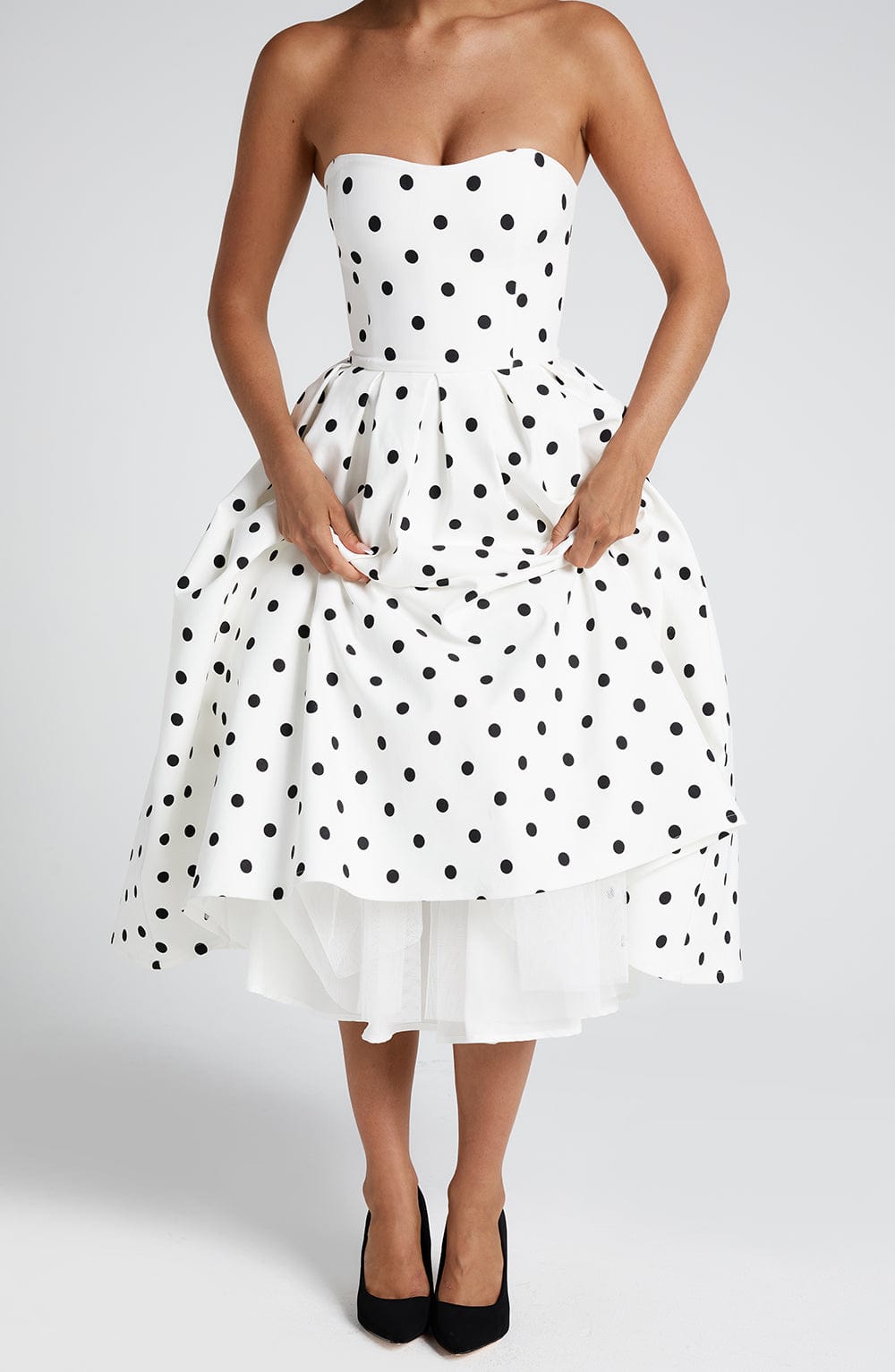 LAILA-MARIE | Vestido midi Curve Torch