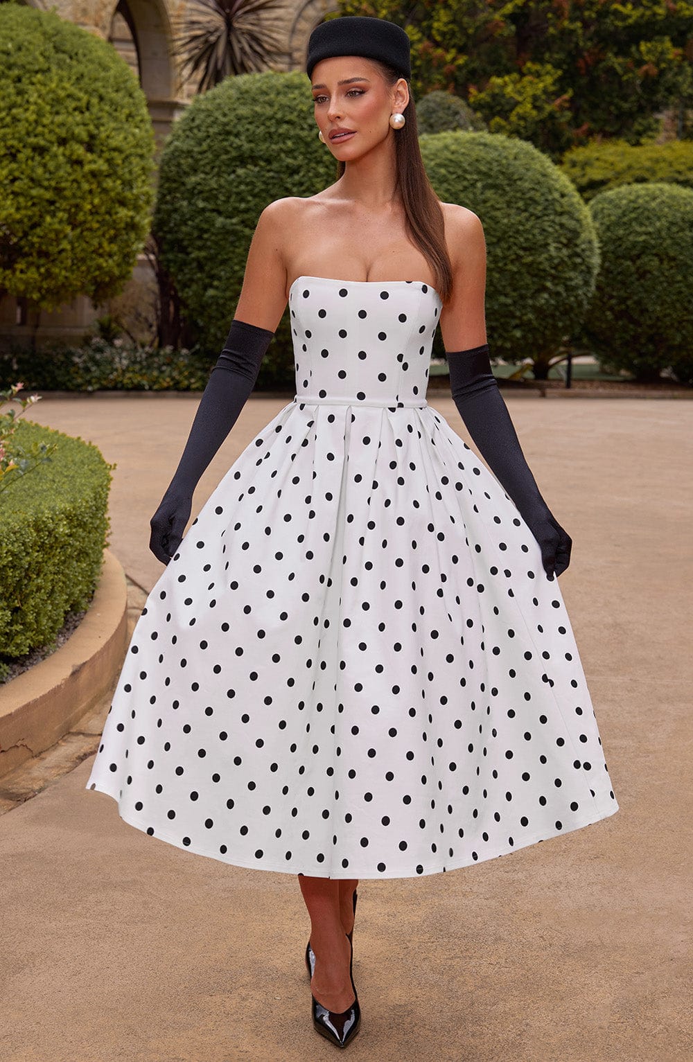 LAILA-MARIE | Vestido midi Curve Torch