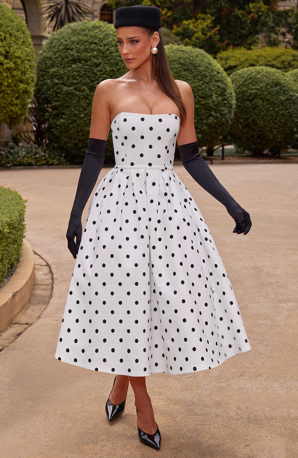 LAILA-MARIE | Vestido midi Curve Torch