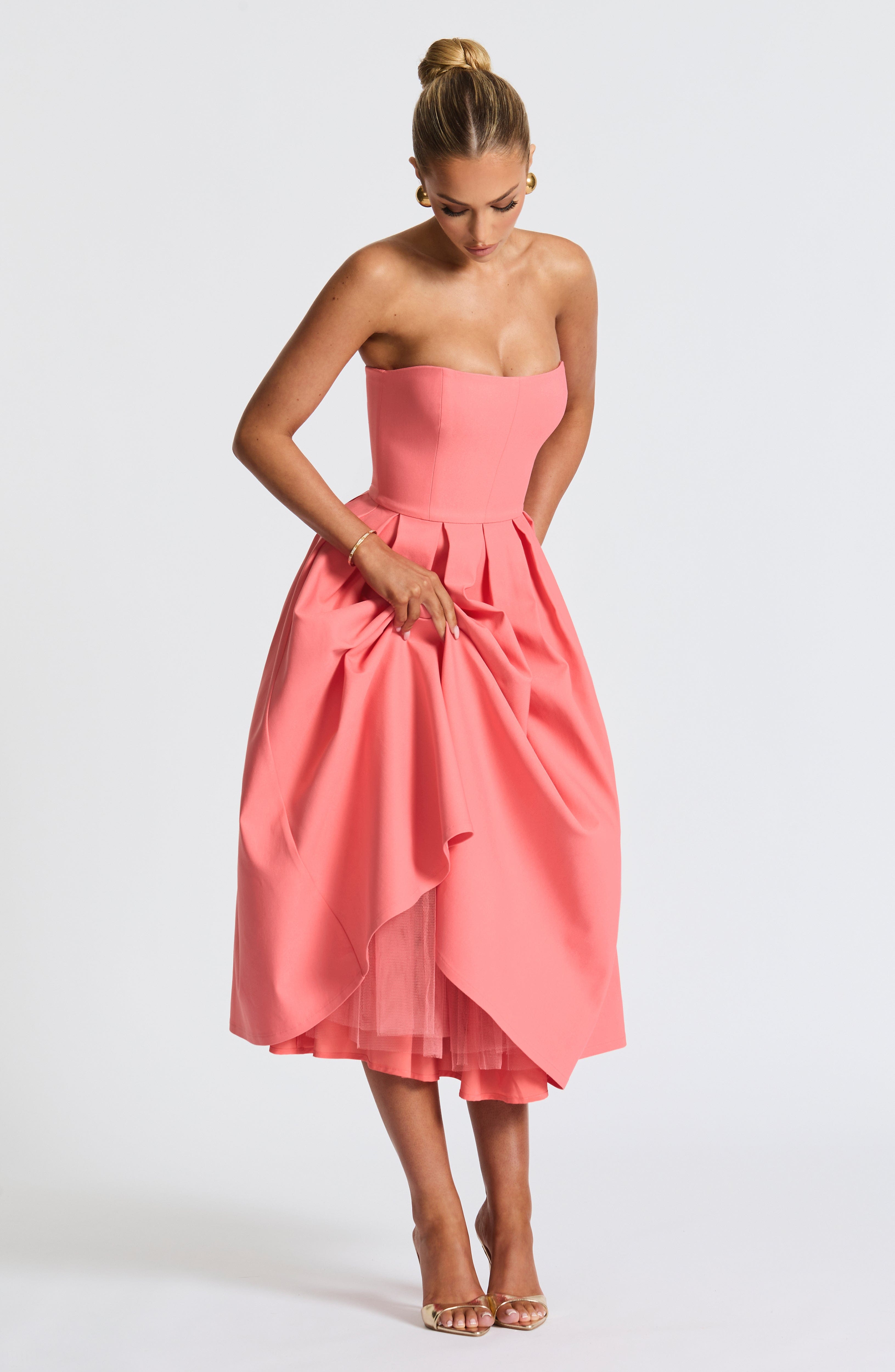 LAILA-MARIE | Vestido midi Curve Torch