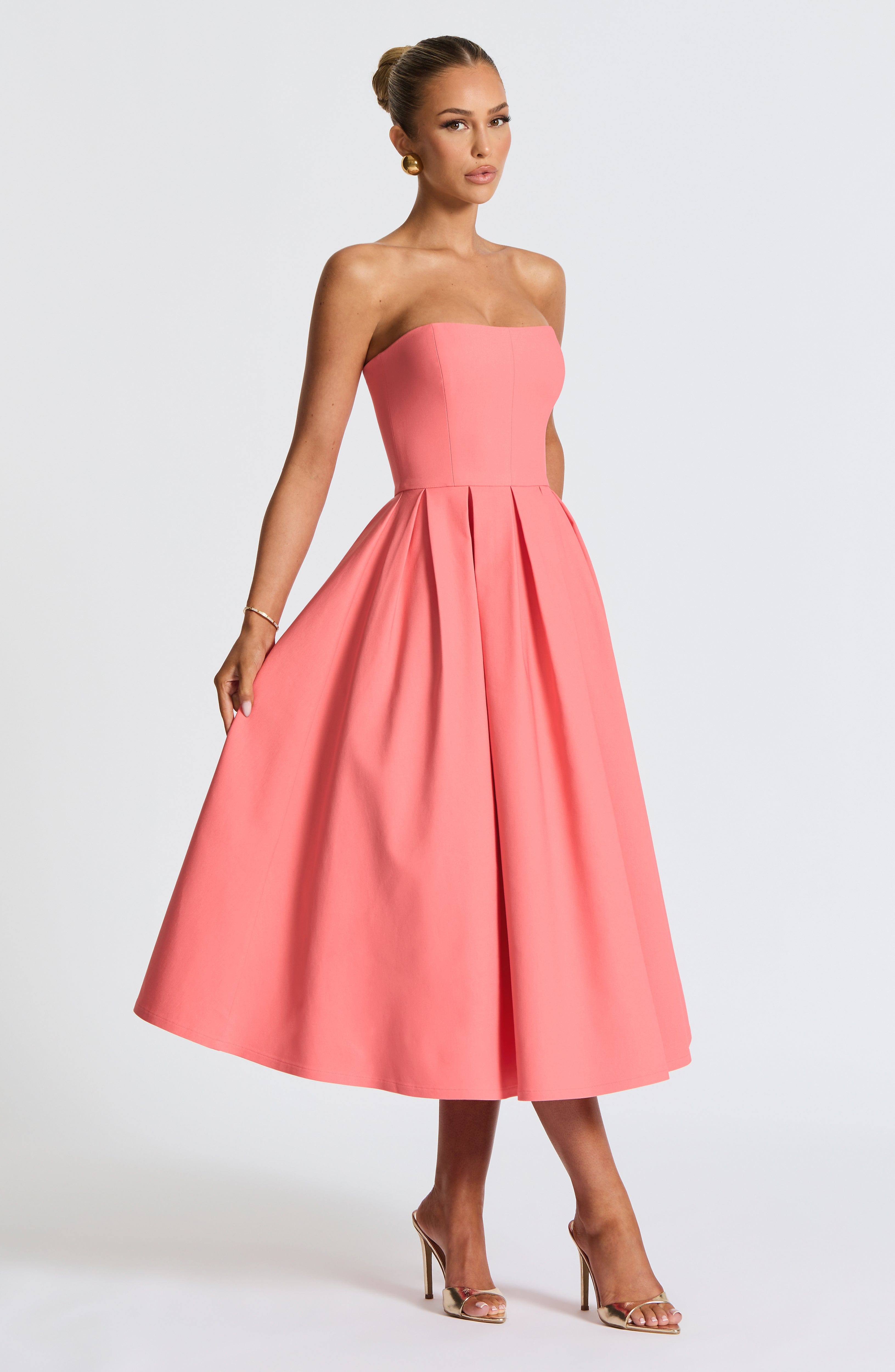 LAILA-MARIE | Vestido midi Curve Torch