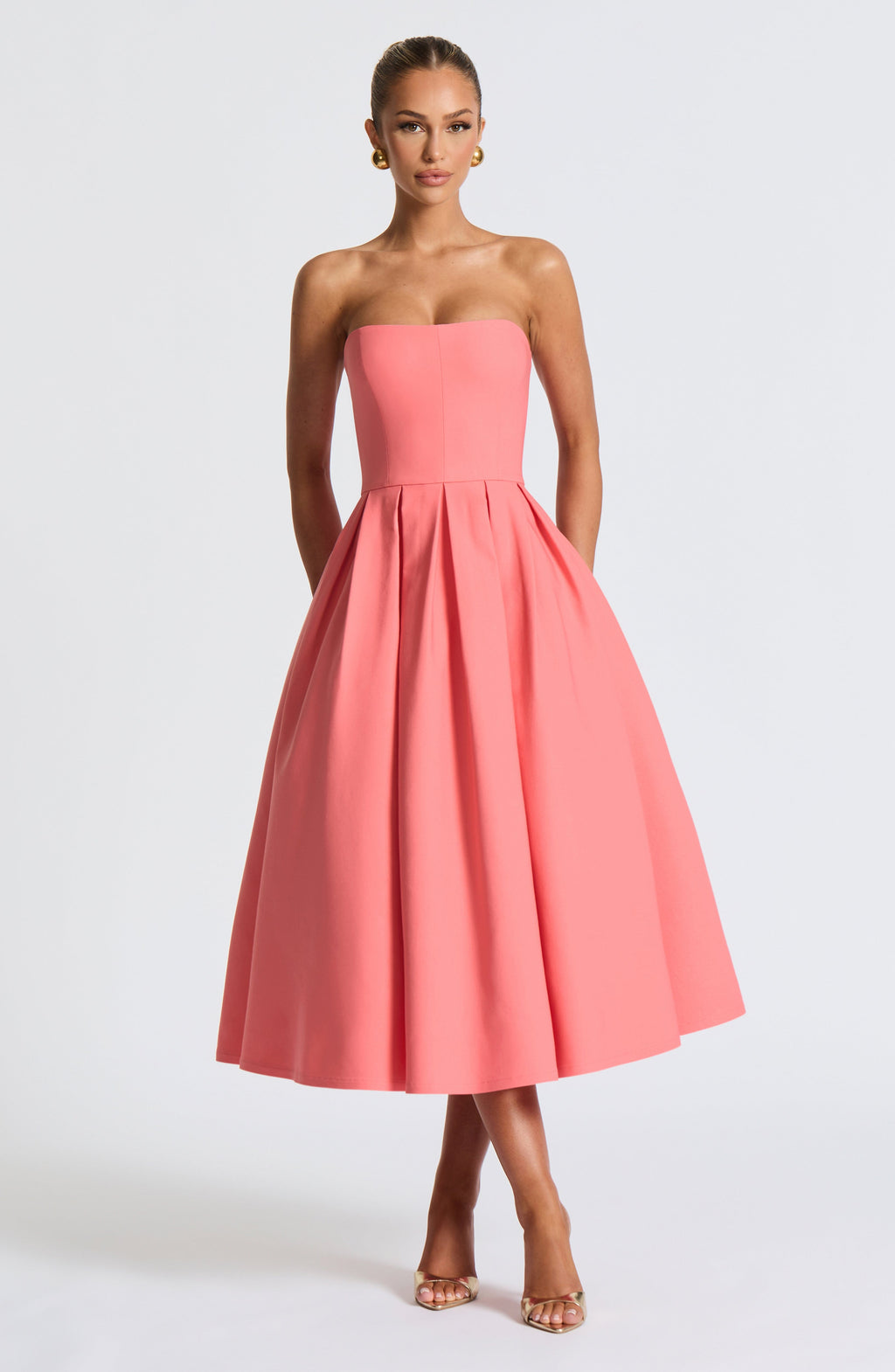 LAILA-MARIE | Vestido midi Curve Torch