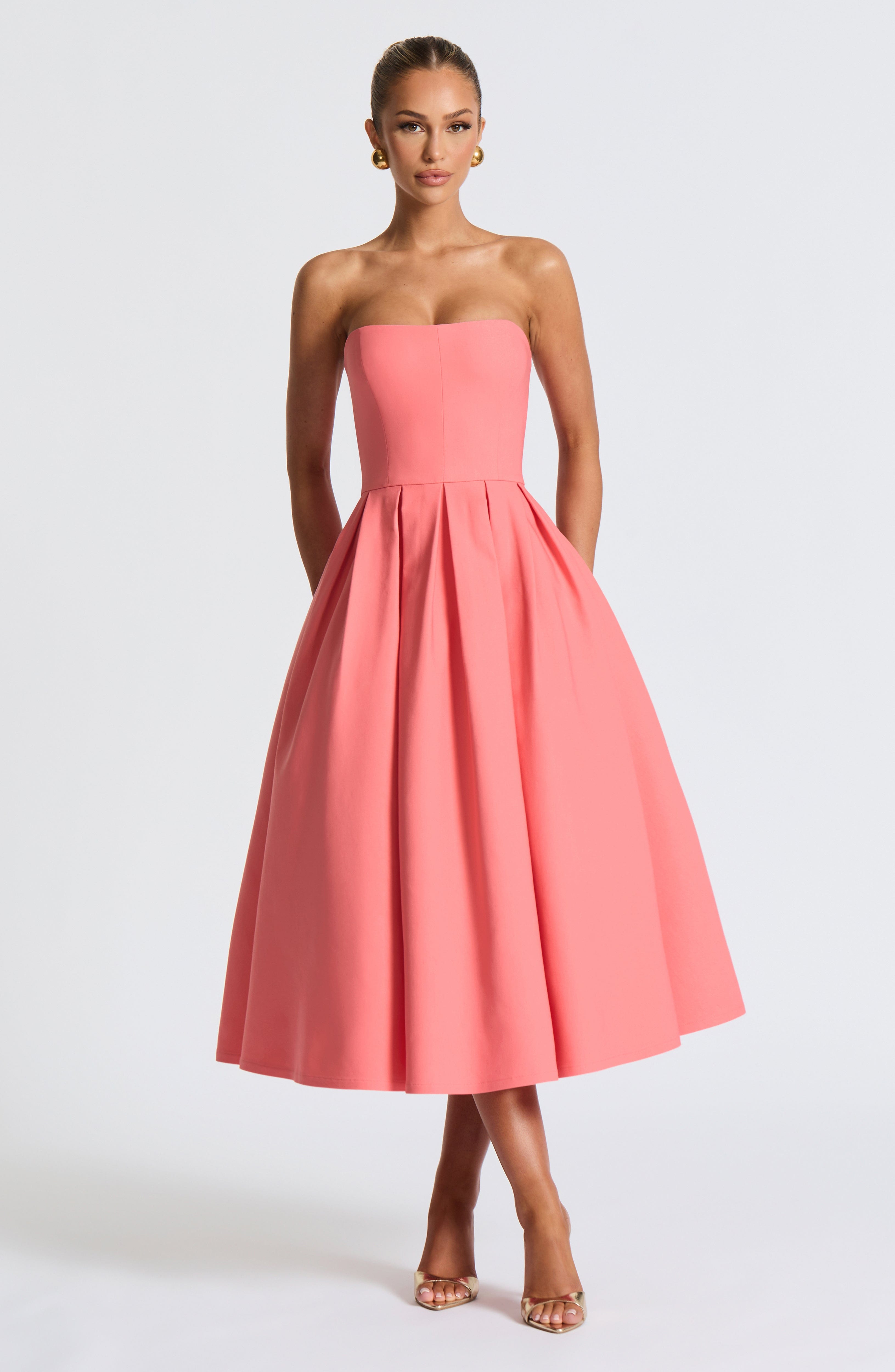 LAILA-MARIE | Vestido midi Curve Torch