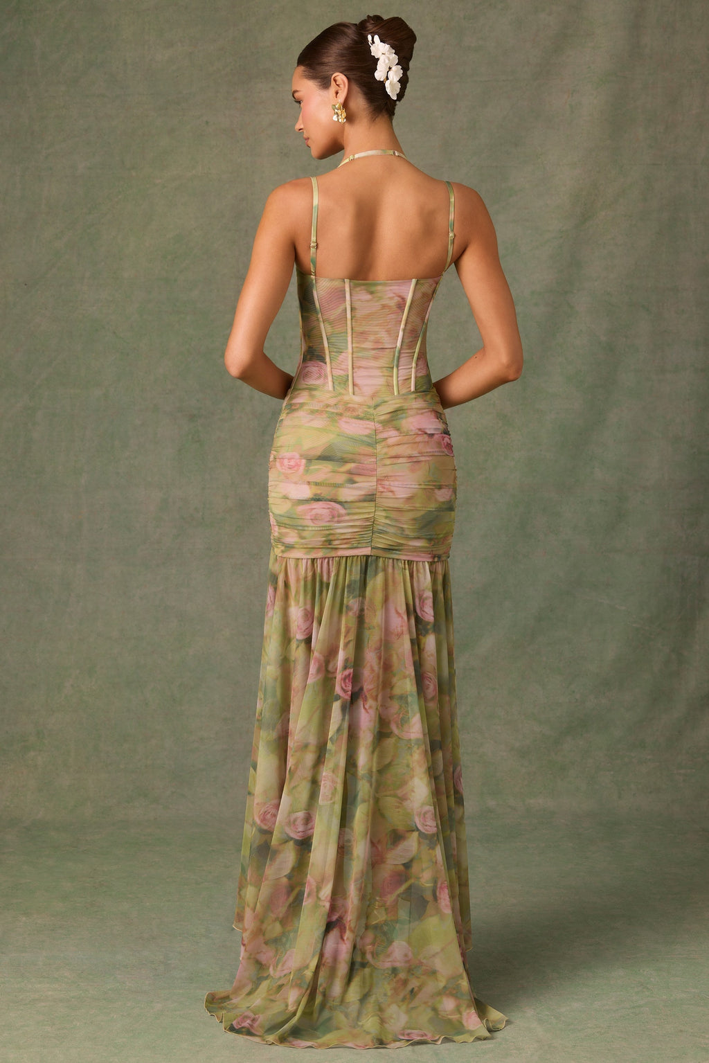 FIONA | Elegante vestido maxi corsé con abertura