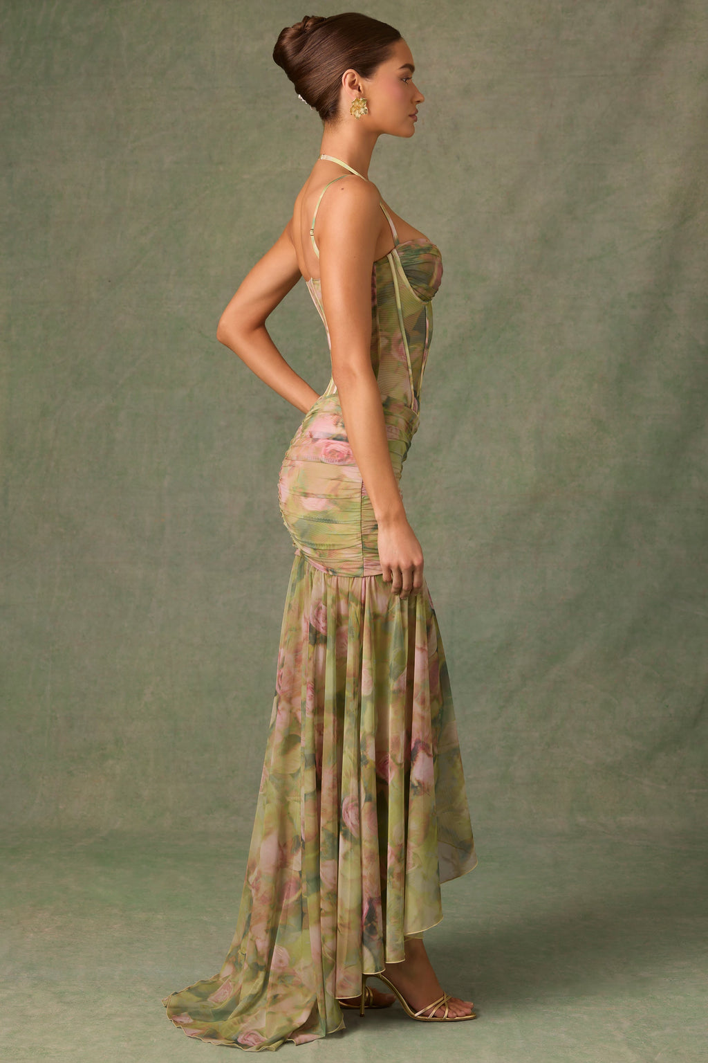 FIONA | Elegante vestido maxi corsé con abertura