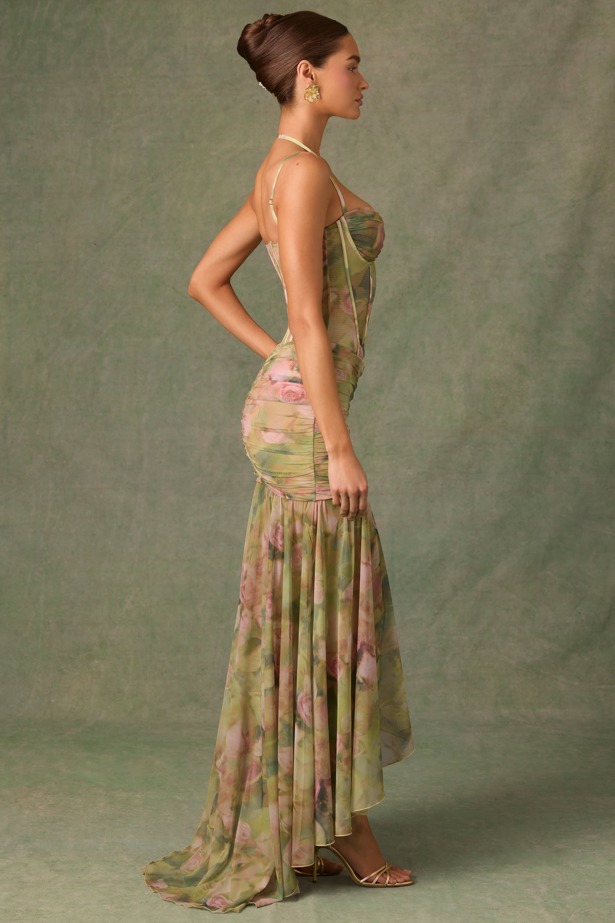 FIONA | Elegante vestido maxi corsé con abertura