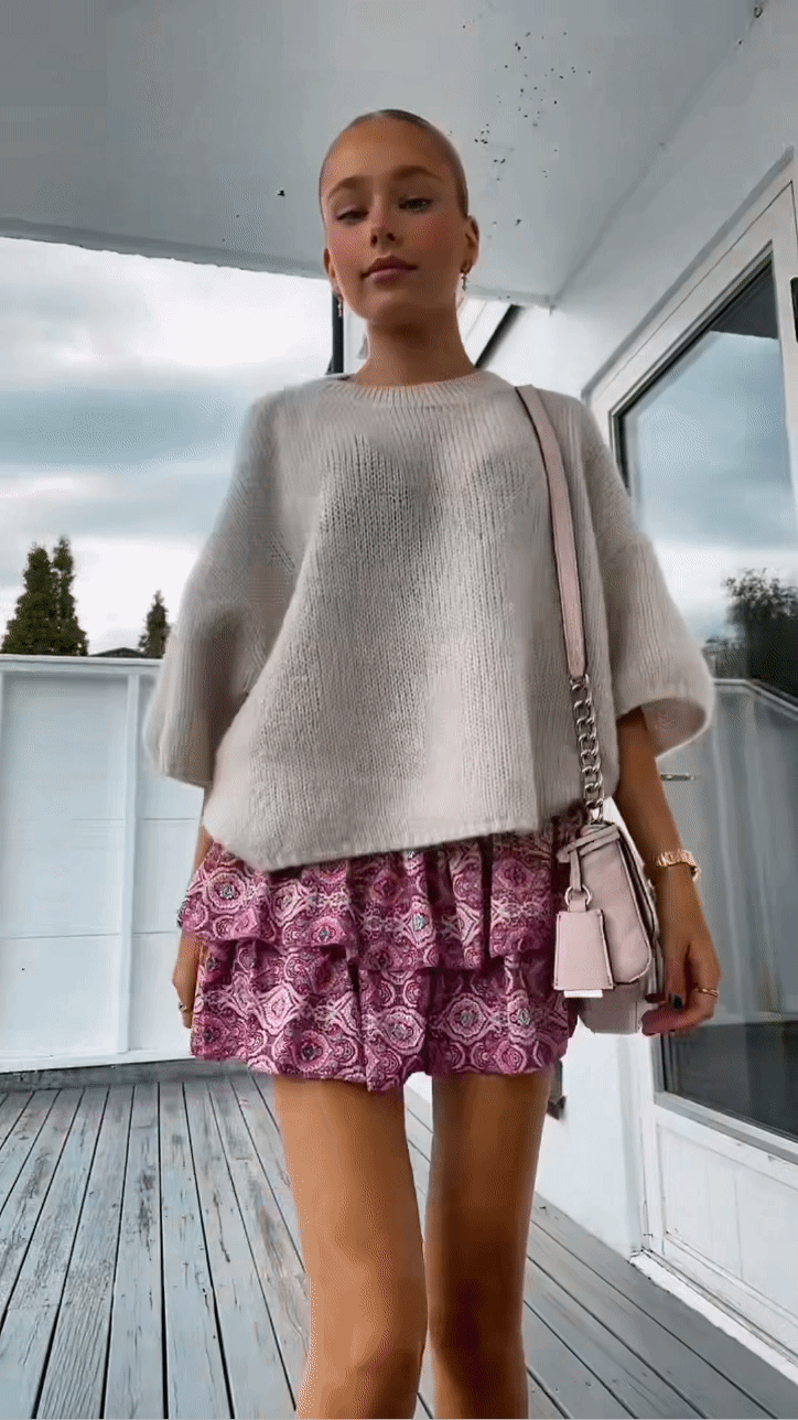 ASHLEY | Falda con volantes