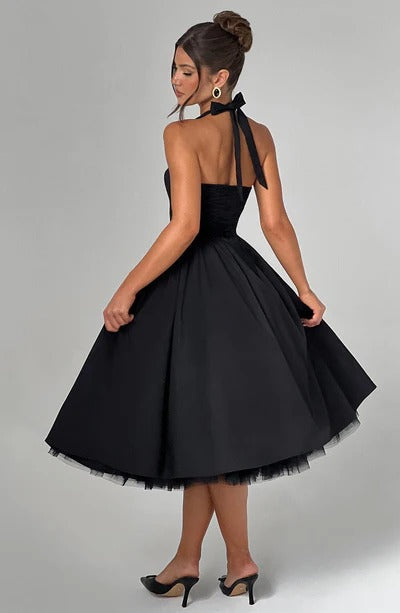 TESSA | Vestido midi con tirantes inspirado en lo vintage