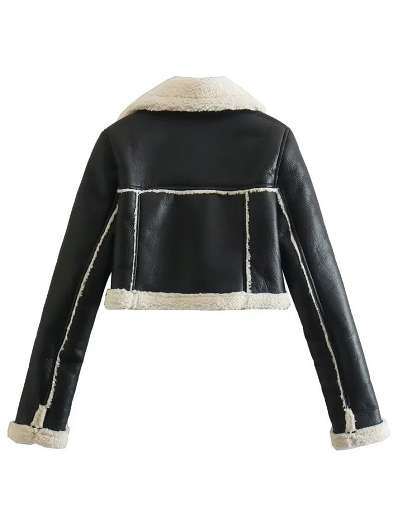 KALANI | Elegante Chaqueta de Teddy de Piel