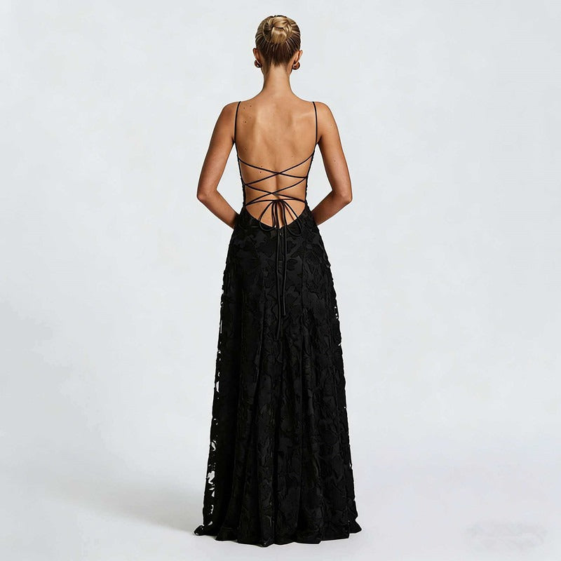 SOFIA | Elegante vestido Maxí de encaje