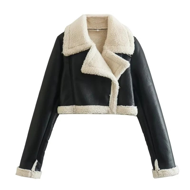 KALANI | Elegante Chaqueta de Teddy de Piel