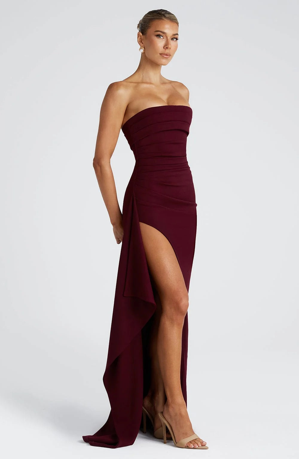 RUTH | Vestido maxi bandeau ajustado