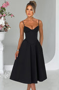 MAILEEN | Elegante vestido midi estilo corsé