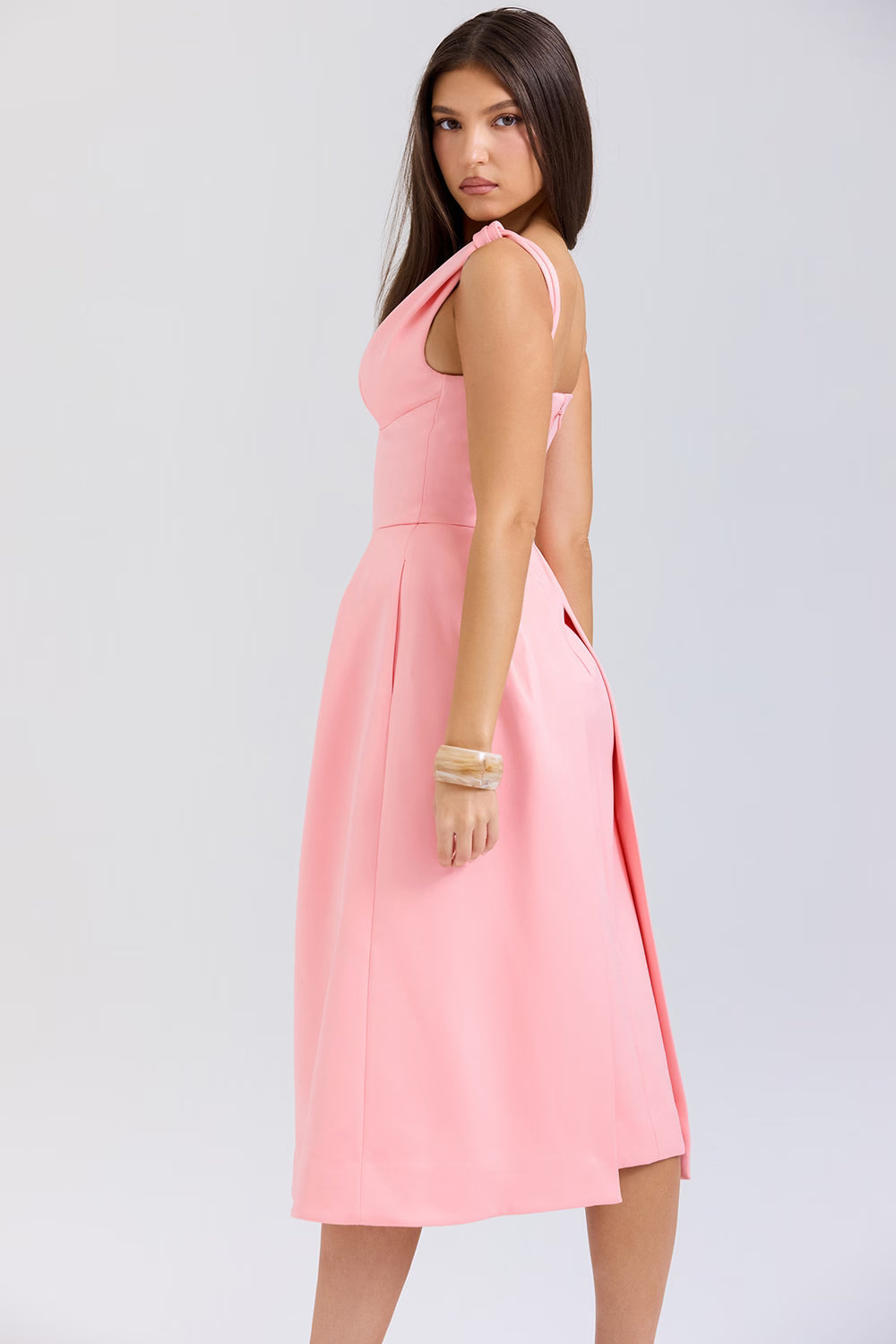 PAMMY | Vestido midi de satén
