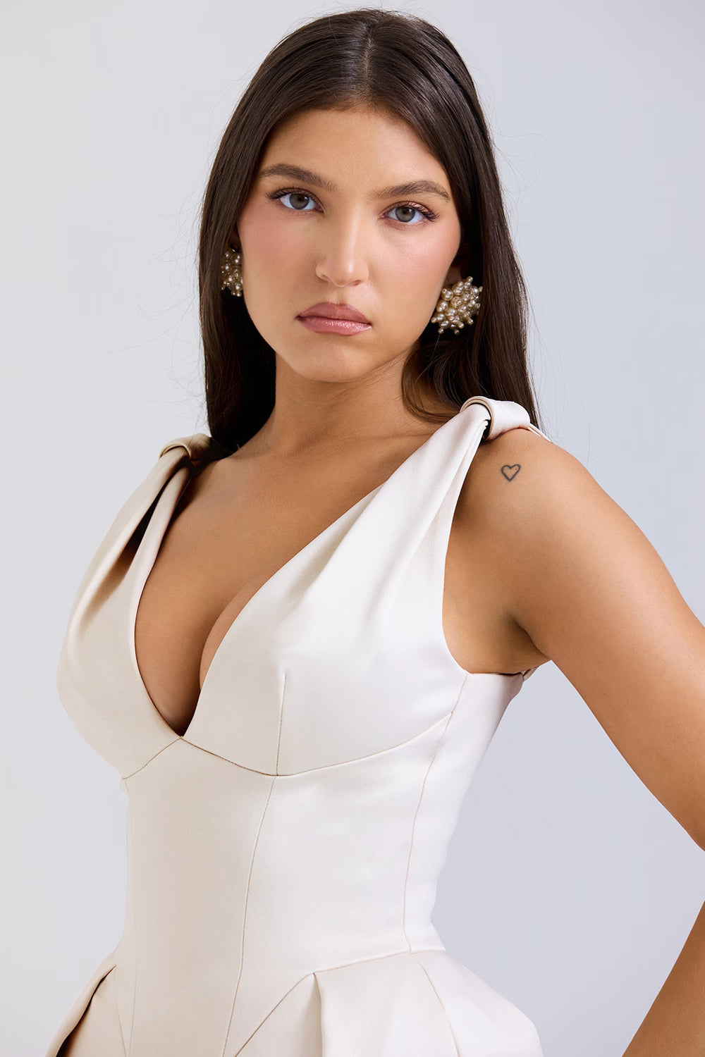 PAMMY | Vestido midi de satén