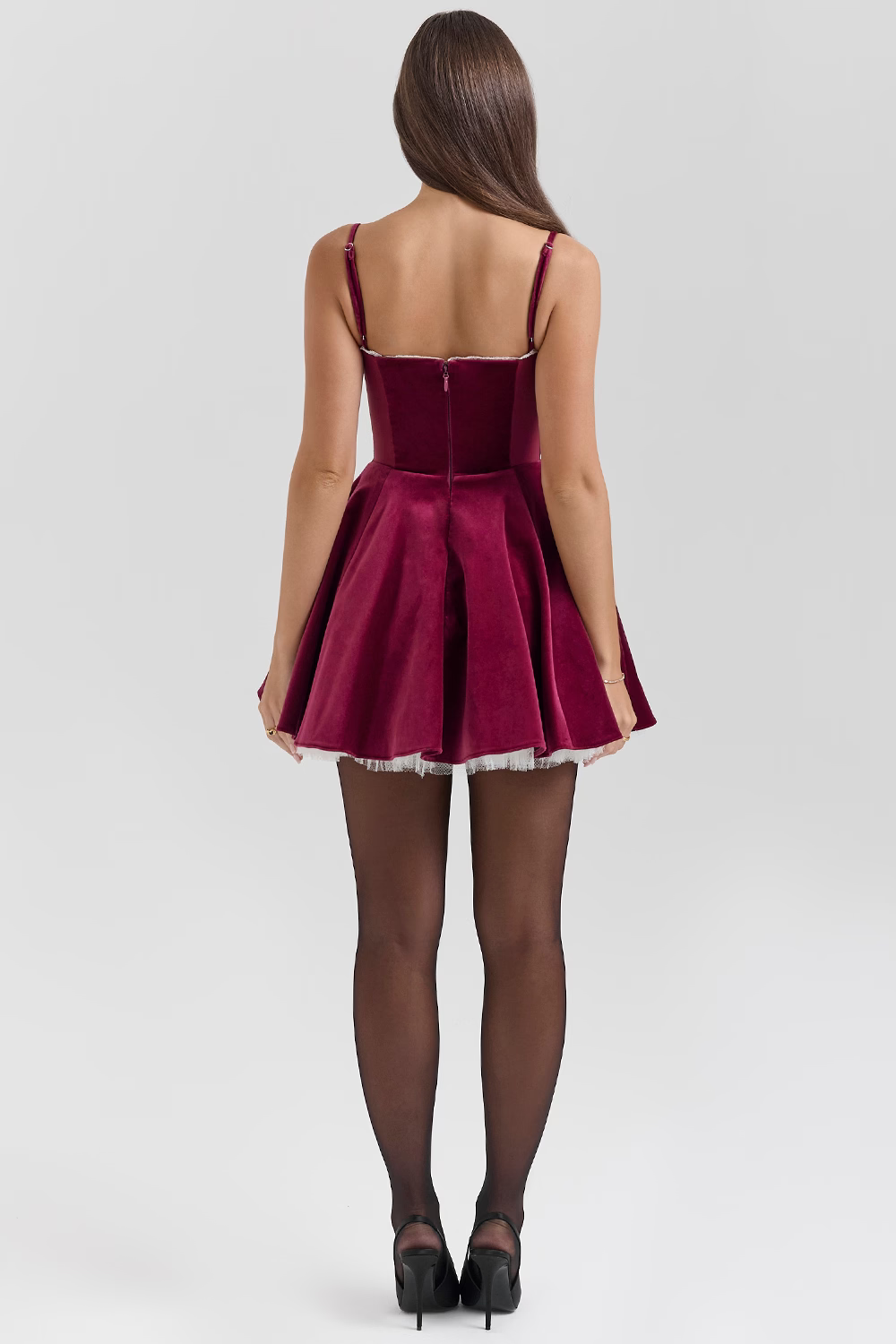 CELESTE | Minivestido de terciopelo