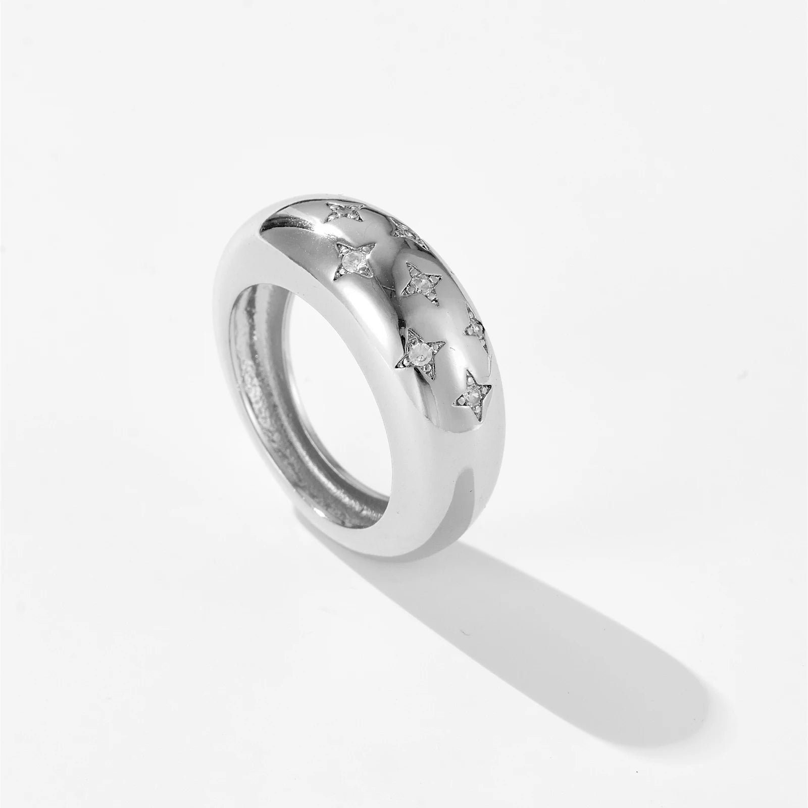 Anillo de Diamante en Cúpula Estrella
