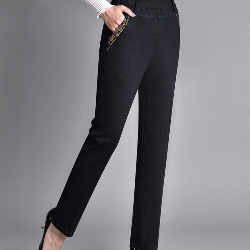 LINA | Jeans cómodos con cintura elástica y bolsillos laterales