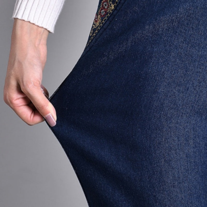 LINA | Jeans cómodos con cintura elástica y bolsillos laterales