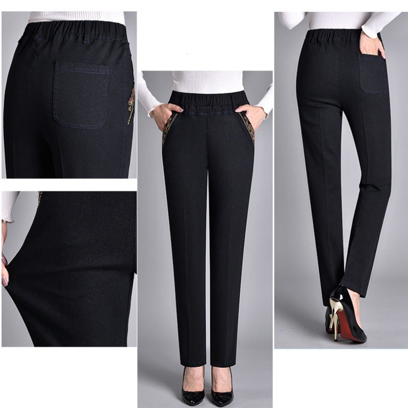 LINA | Jeans cómodos con cintura elástica y bolsillos laterales