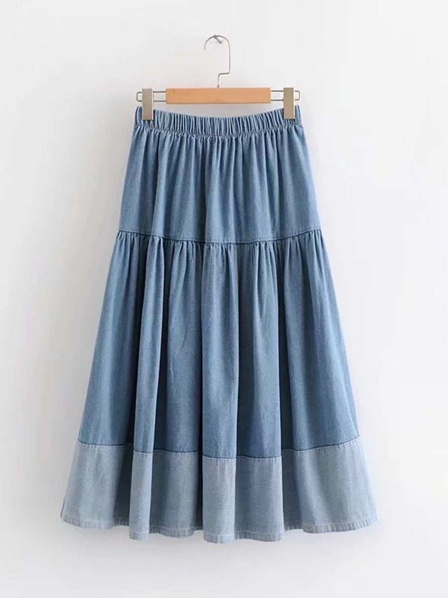 Sarah | Falda de jeans con cintura elástica