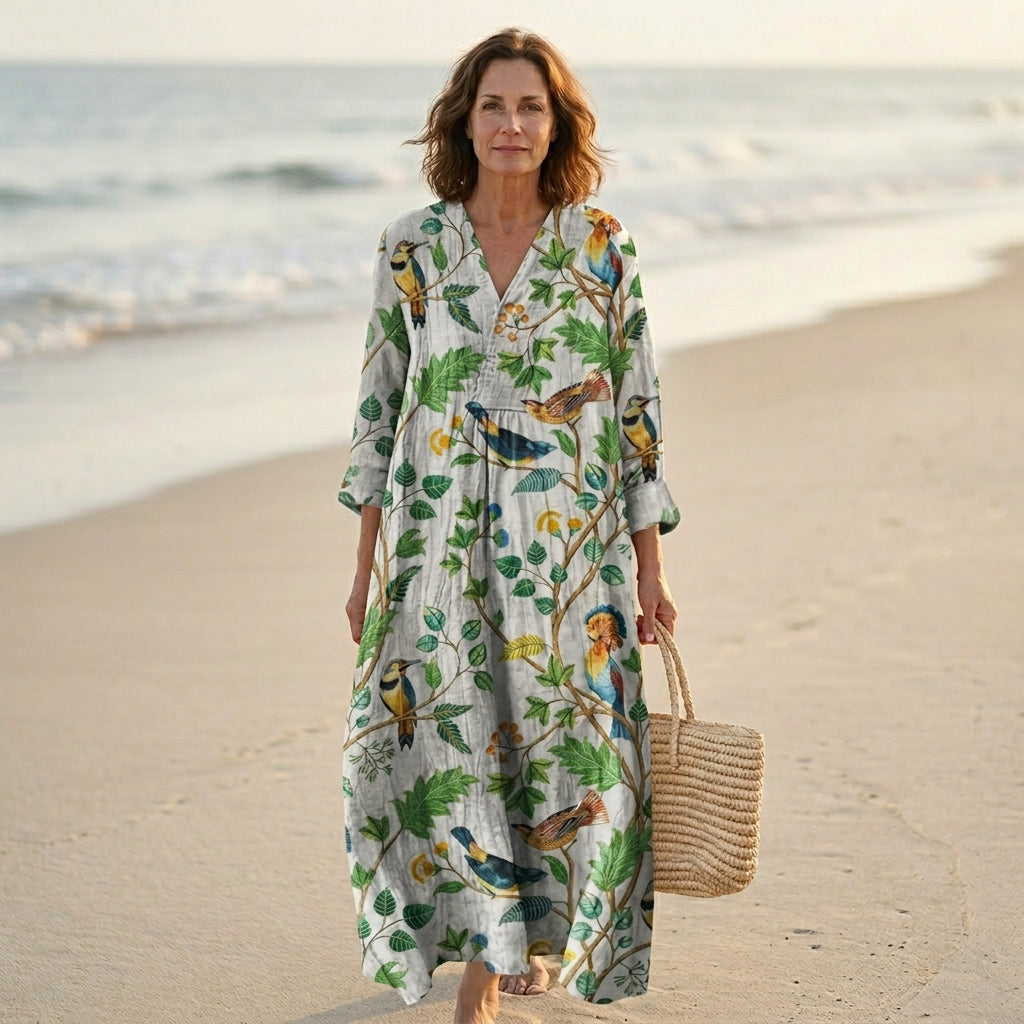 Sylvie | Vestido Tropical Natural