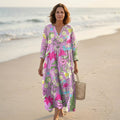 Suzette | Vestido Largo Floral Elegante