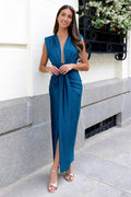 AMELIA | Vestido Maximalista Refinado con Escote en V