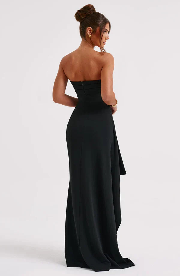 MEADOW | Vestido Maximalista Glamuroso de Banda con Abertura